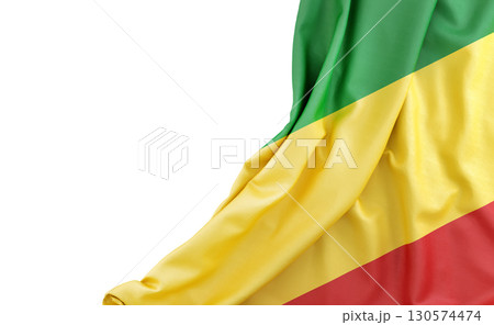 Flag of Mali with empty space on the left. Isolated. 3D Rendering Flag of Mali with empty space on the left. Isolated. 3D Rendering 130574474