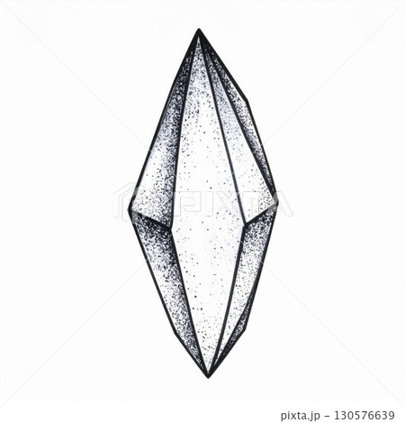 Geometric Crystal Illustration Stippling Texture 130576639