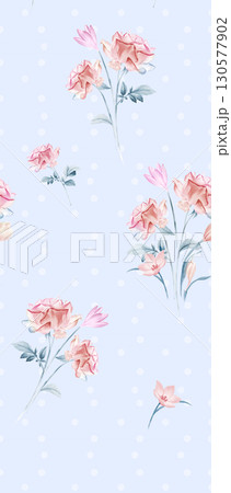 Artistic Floral Patterned Decorative Paper Collection 130577902