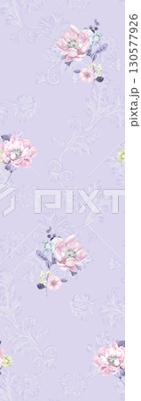 Artistic Floral Patterned Decorative Paper Collection 130577926