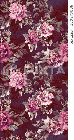 Artistic Floral Patterned Decorative Paper Collection 130577936
