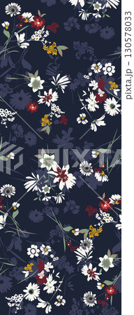 Vibrant Floral and Leaf Patterned Decorative Paper Assortment 130578033