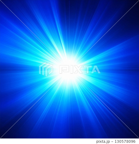 Bright Blue Light Burst Abstract Background 130578096