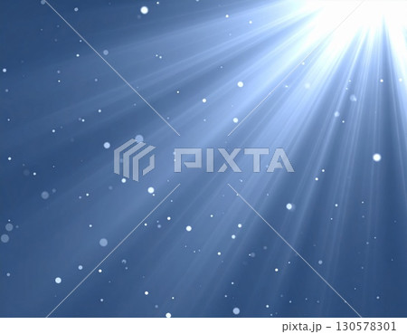 Bright Blue Background with Radiant Light Rays 130578301