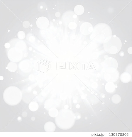 Abstract White and Grey Bokeh Background 130578803