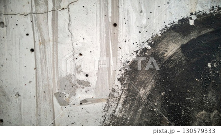Gray and Black Concrete Wall Texture 130579333