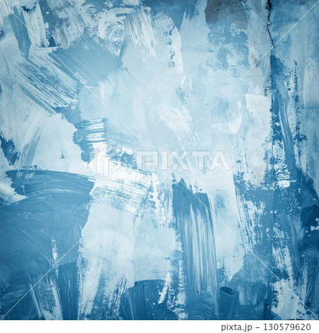 Abstract Blue Paint Texture Background 130579620