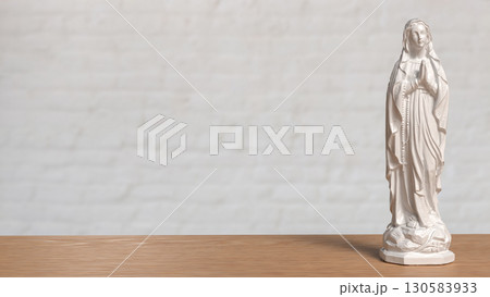 The Virgin Mary for religion or Holiday concept 3d Rendering. 130583933