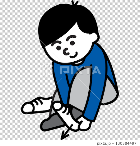 Take off my shoes | Dressing action card/visual support icon (Take off my shoes) 130584497