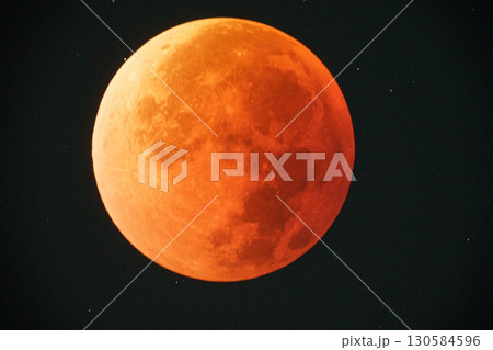 2025年9月8日未明の赤い月 2025年9月8日未明の赤い月 130584596