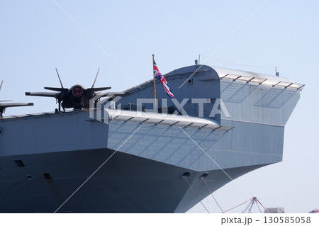 プリンスオブウェールズのスキージャンプ甲板 130585058