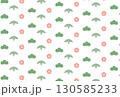 シンプルな松竹梅のシームレスパターン背景 130585233