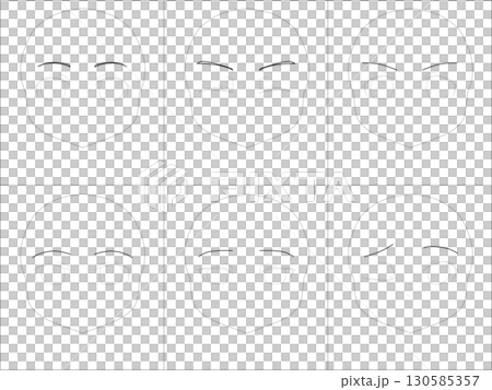 Character combination: Eyebrow 1 Character combination: Eyebrow 1 130585357