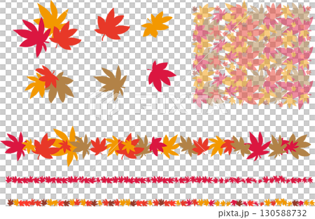 背景素材壁紙,秋,紅葉,落ち葉 130588732