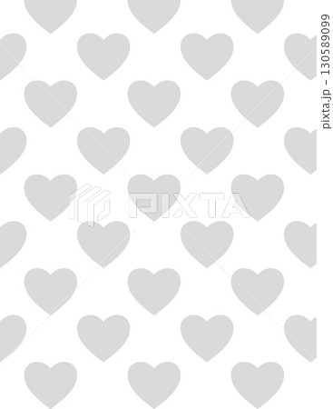 pattern of gray hearts on a light background creating a soft romantic design 130589099