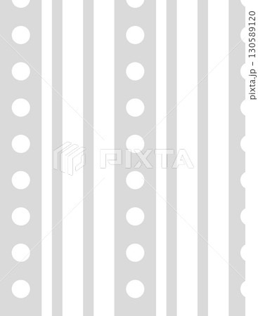 close-up view of a perforated metal sheet with vertical lines and circular holes 130589120