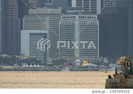 Sept 6 2025 Skyscrapers and Promenade at Central Waterfront Hong Kong 130589320