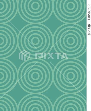 abstract geometric pattern featuring concentric circles and calming teal shades 130589508