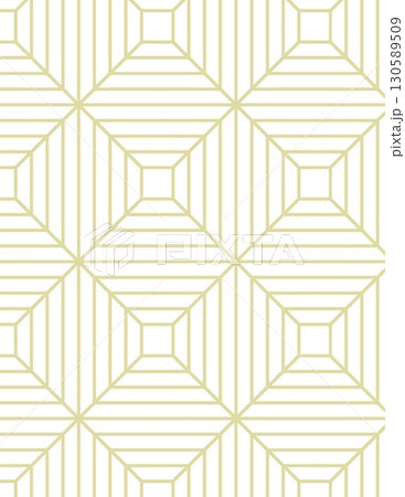 intricate geometric pattern featuring lines and squares in a repeating tile design 130589509
