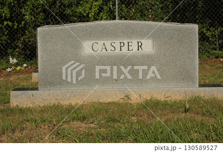 Name Casper on Headstone Death Concept 130589527