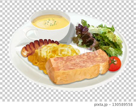 Morning set (Western food) 130589558