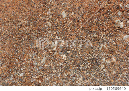 Rural Road Close up Gravel Road in Rural East TX 130589640