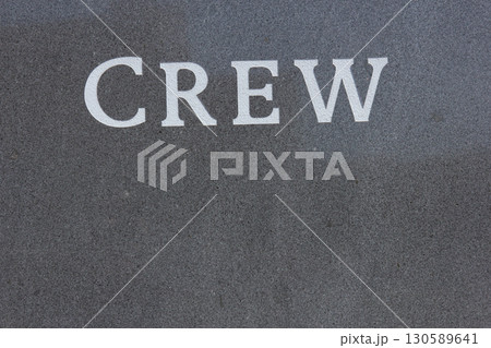 Word Crew on Headstone as Death of Crew Concept Word Crew on Headstone as Death of Crew Concept 130589641