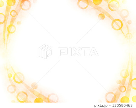 オレンジ色の水玉の背景 130590465