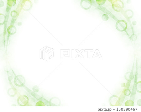 緑色の水玉の背景 130590467