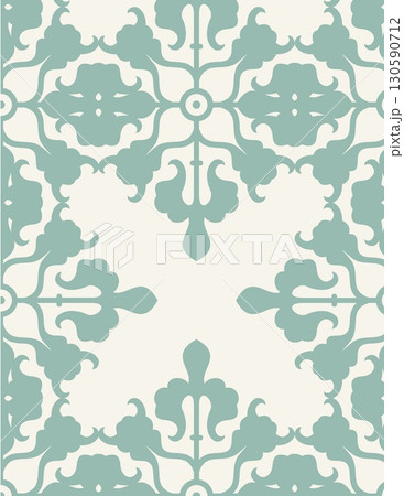 intricate damask pattern with floral and ornamental motifs for elegant decor intricate damask pattern with floral and ornamental motifs for elegant decor 130590712