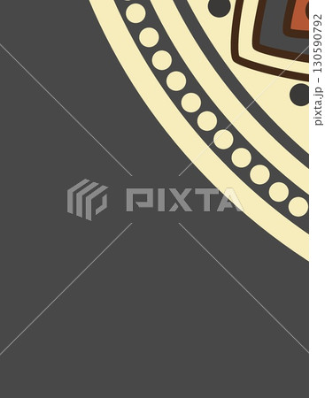 close-up view of a detailed and colorful circular ornamental design with intricate patterns and aesthetic elements close-up view of a detailed and colorful circular ornamental design with intricate patterns and aesthetic elements 130590792