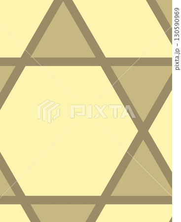 abstract geometric hexagon pattern with overlapping shapes and earthy tones 130590969