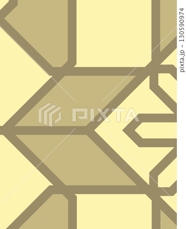 abstract geometric pattern featuring interconnected angular shapes in beige and brown tones abstract geometric pattern featuring interconnected angular shapes in beige and brown tones 130590974