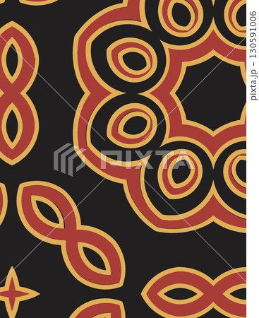 intricate circular and floral mandala pattern with geometric shapes in warm tones intricate circular and floral mandala pattern with geometric shapes in warm tones 130591006