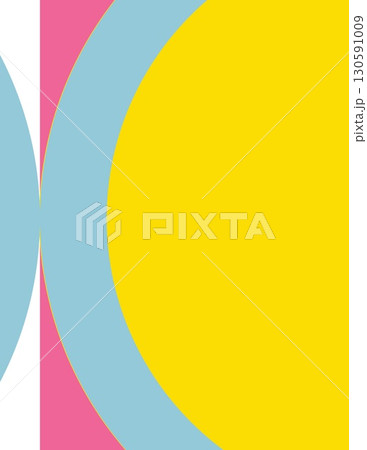 abstract geometric shapes with vibrant pastel colors in modern art style 130591009