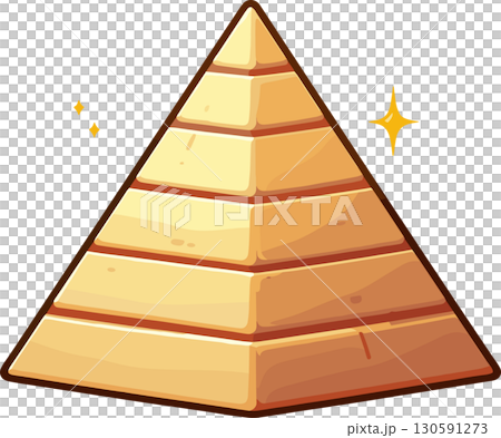 簡單的金字塔插圖 130591273