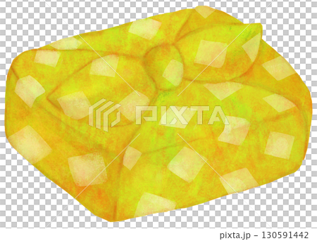 帶圖案的午餐盒包裝紙插圖（黃色） 130591442