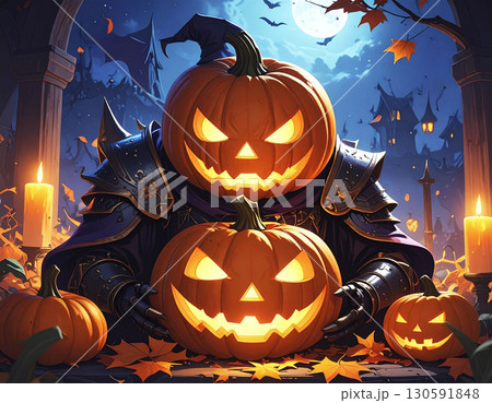 ハロウィン素材モンスター 130591848