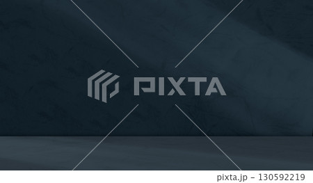 Indigo Background Shadow Abstract Gentle Light Studio Kitchen Wall Floor Gradient Pastel Mockup Product Cosmetic Backdrop Scene Space Minimal Empty Display Template Presentation Loft blur Cement. 130592219