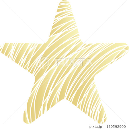 Golden stars symbol drawing style 130592900
