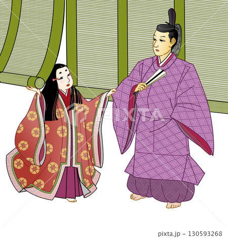藤原定頼と童女の小式部内侍 130593268