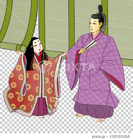 藤原定頼と童女の小式部内侍 130593268