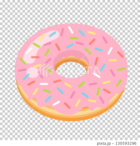 草莓甜甜圈圖標 草莓甜甜圈圖標 130593296