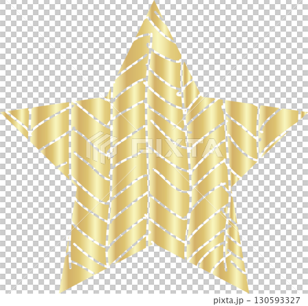 Golden stars symbol drawing style 130593327