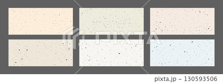 Creamy Eggshell Texture collection. Set of Grainy organic kraft paper texture. Retro grain background with flecks, speckles, specks. Vintage Vector Illustration Creamy Eggshell Texture collection. Set of Grainy organic kraft paper texture. Retro grain background with flecks, speckles, specks. Vintage Vector Illustration 130593506