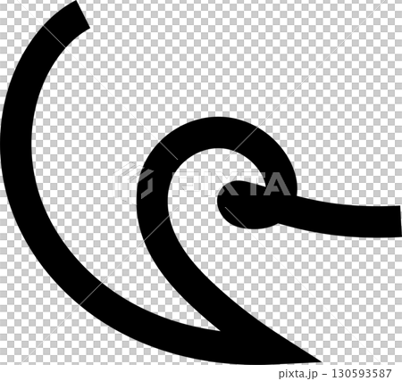 Bold curved lines. Design element 130593587