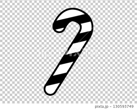 Candy cane icon monochrome 130593749