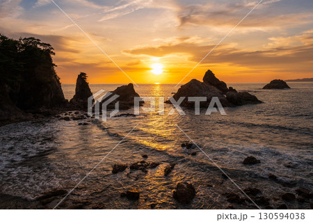 笹川流れ・夕景 130594038