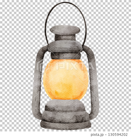 Watercolor painting of a lantern 130594202