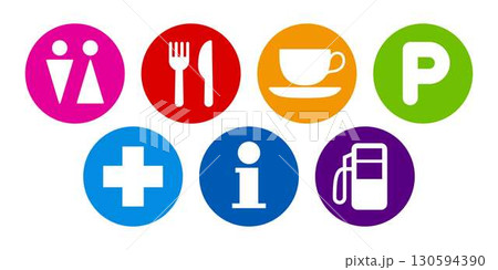 シンプルなマップピンのアイコン 130594390